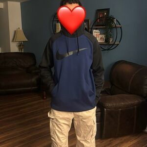 Nike Midnight Blue and Black Pullover